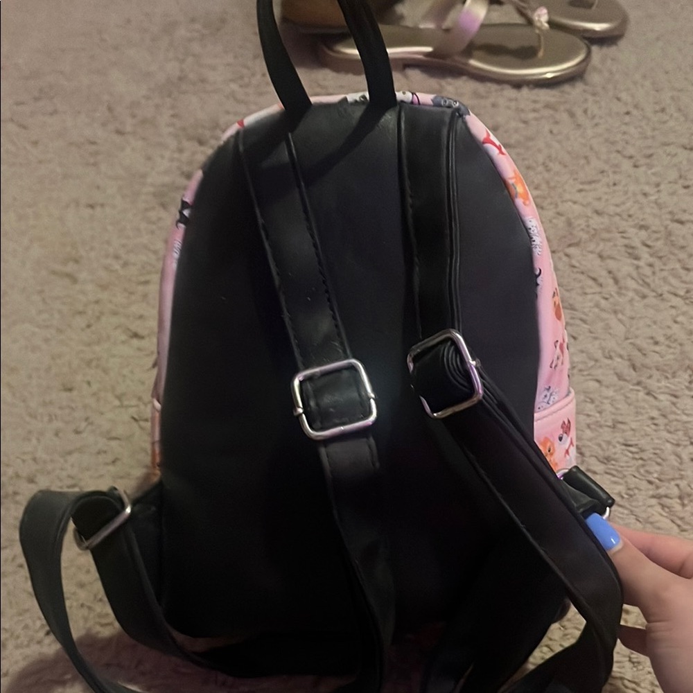 Disney lounge fly backpack pink animal print older style - Picture 2 of 2